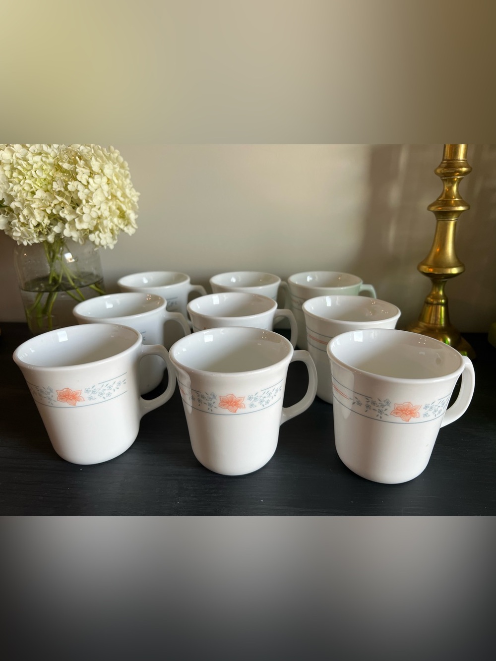 Vintage Corelle Corning Ware Apricot Grove Set of 9